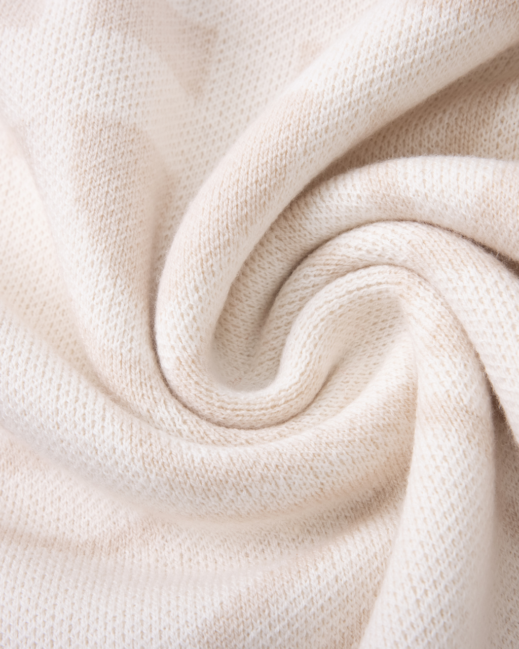 Pull en maille à col ras du cou | Blanc ivoire