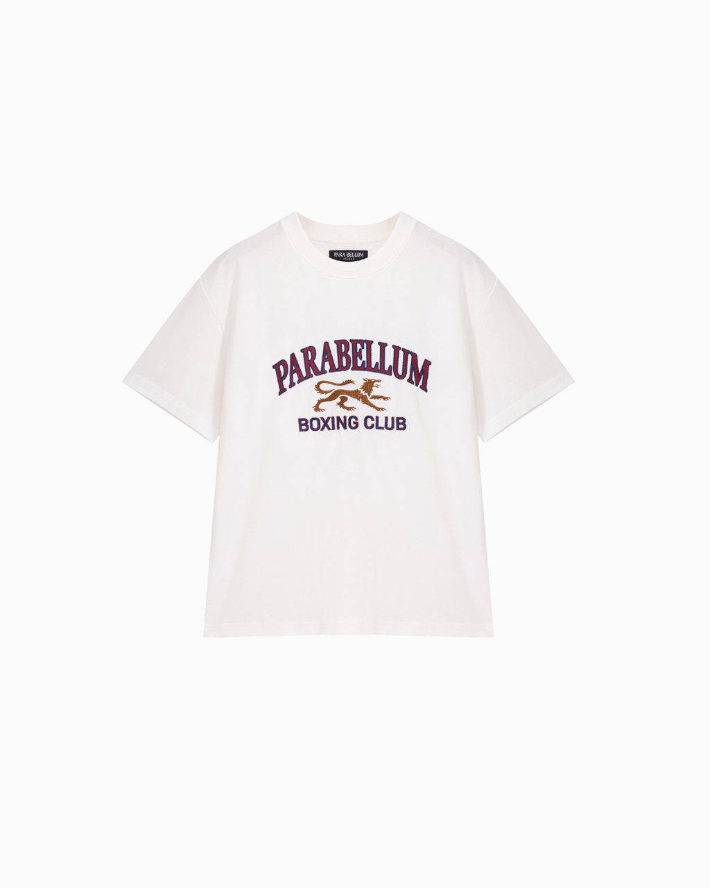 Embroidered Boxing Club Wolf T-shirt | White