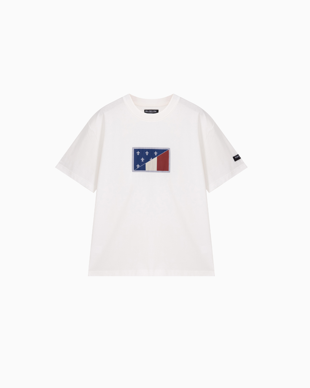 T-shirt avec étiquette tissée Patriote | Blanc