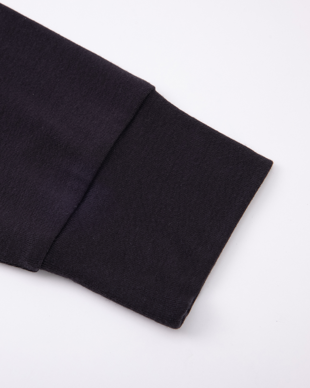 T-shirt à manches longues ajusté en tencel | Noir