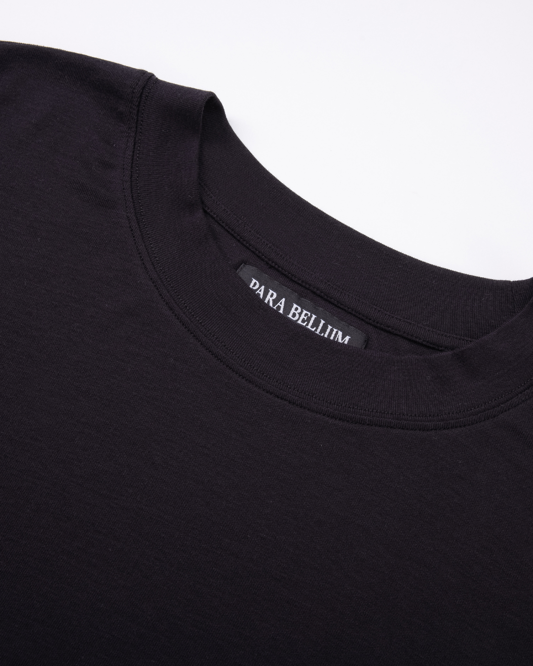 T-shirt à manches longues ajusté en tencel | Noir