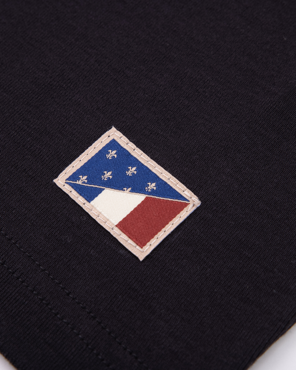 T-shirt à manches longues ajusté en tencel | Noir