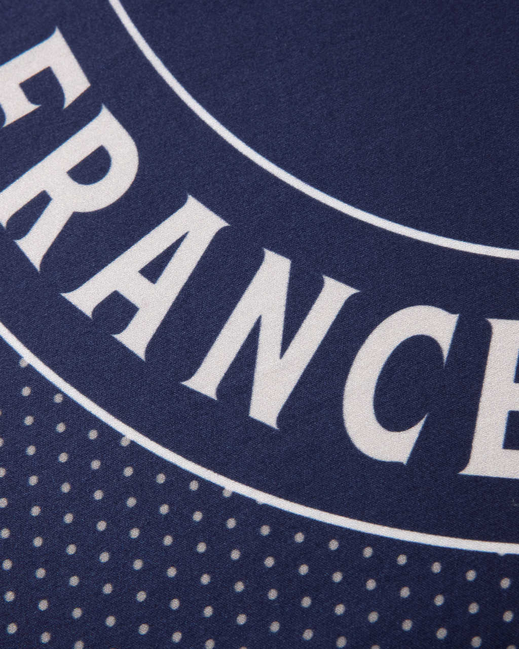 Carré de soie Héritage | Bleu nuit / Gris clair