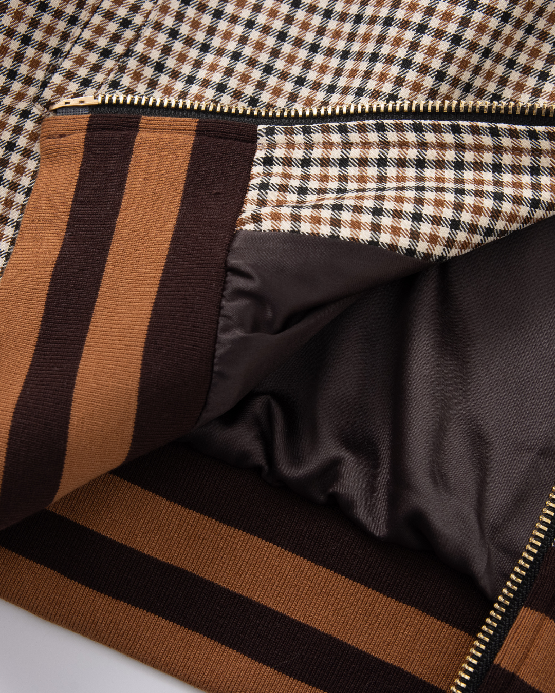 Veste de survêtement Ultra à pattern Vichy | Beige