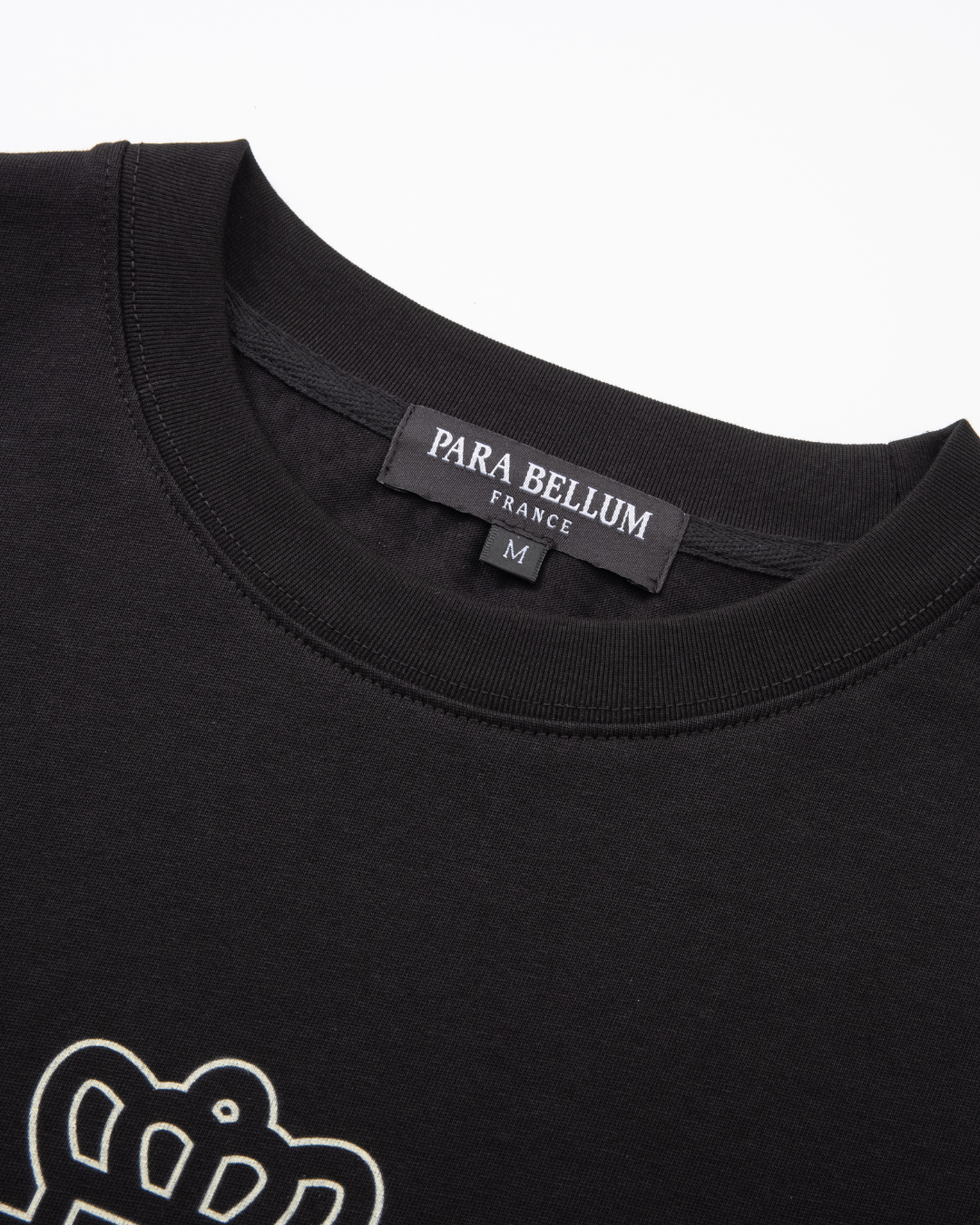 T-shirt avec impression surdimensionnée | Noir