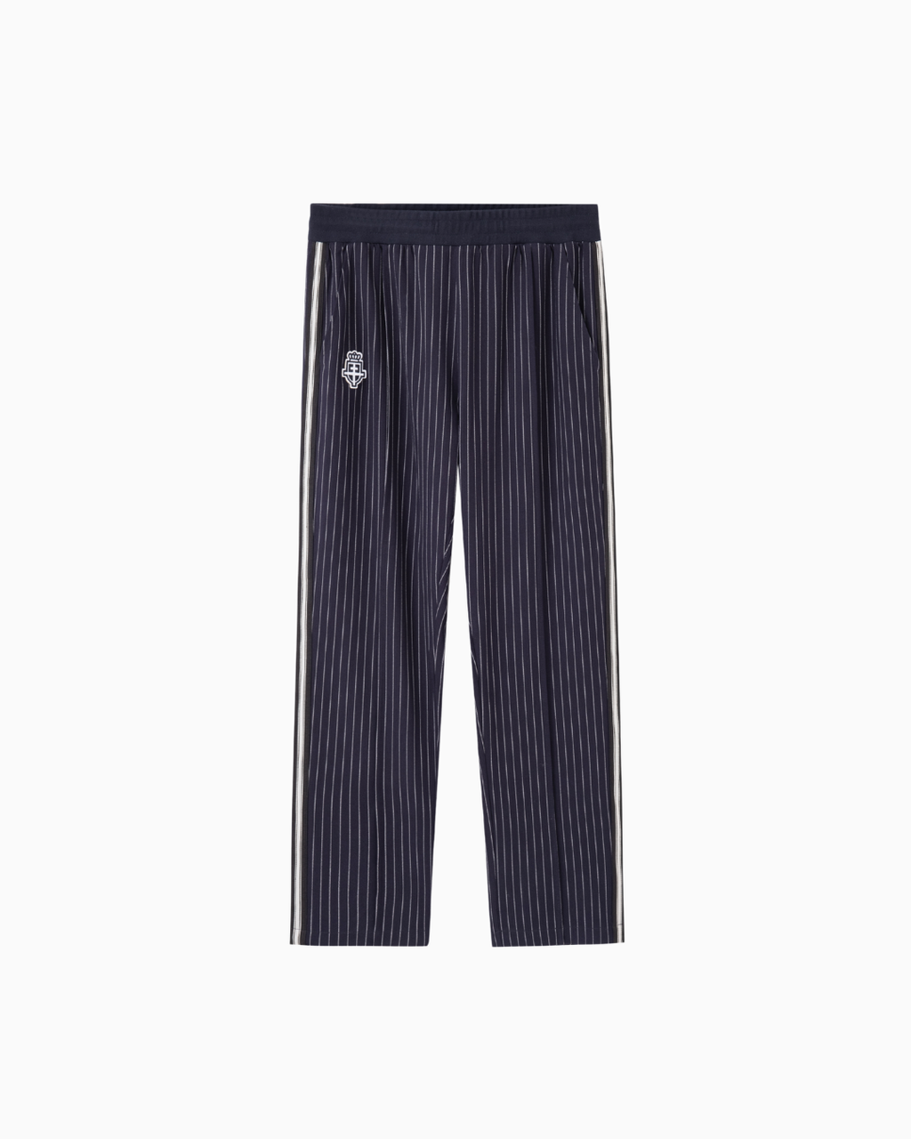 Ultra striped tracksuit bottoms | Midnight blue