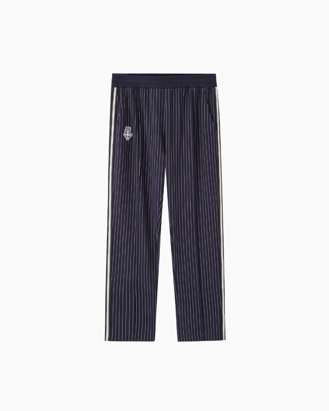 Ultra striped tracksuit bottoms | Midnight blue