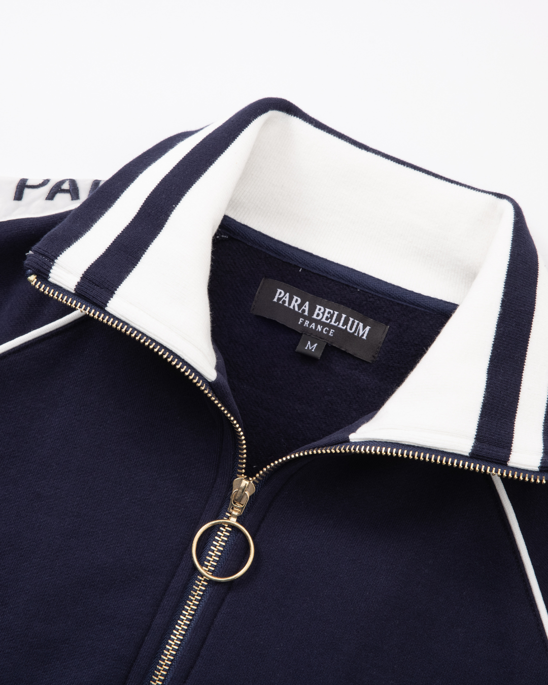 Veste de survêtement à bandes | Bleu nuit / Blanc