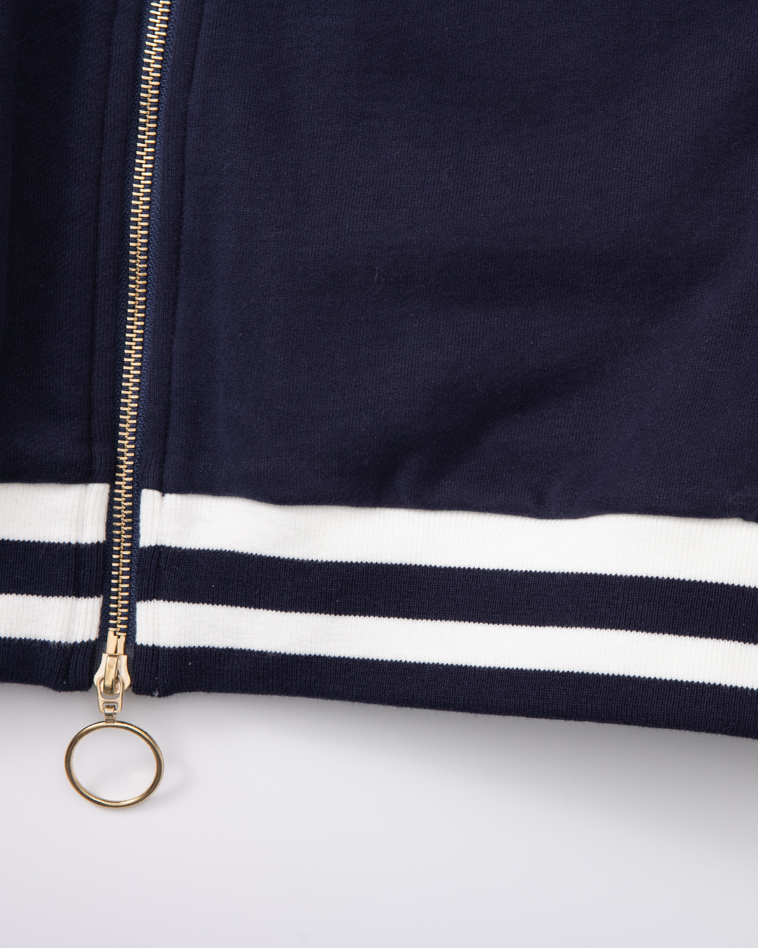 Veste de survêtement à bandes | Bleu nuit / Blanc