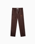 Soprano Velvet Tracksuit Bottoms | Brown