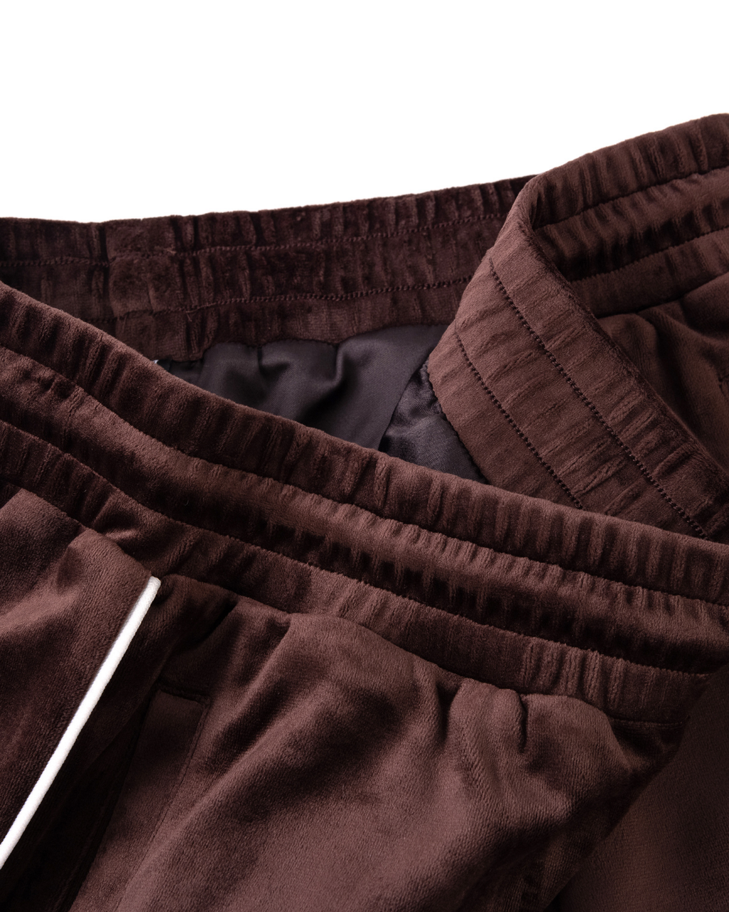 Soprano Velvet Tracksuit Bottoms | Brown