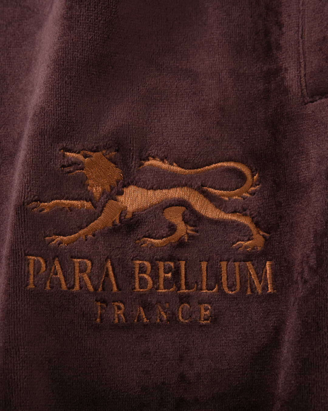 Soprano Velvet Tracksuit Bottoms | Brown