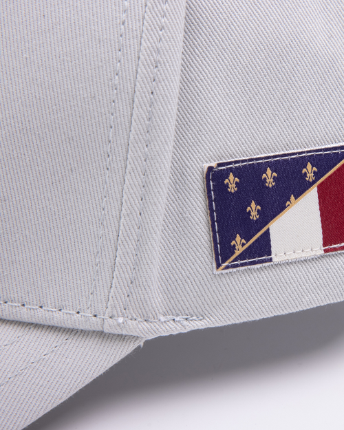 Casquette en coton Patriote | Gris clair