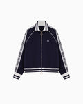 Veste de survêtement à bandes | Bleu nuit / Blanc