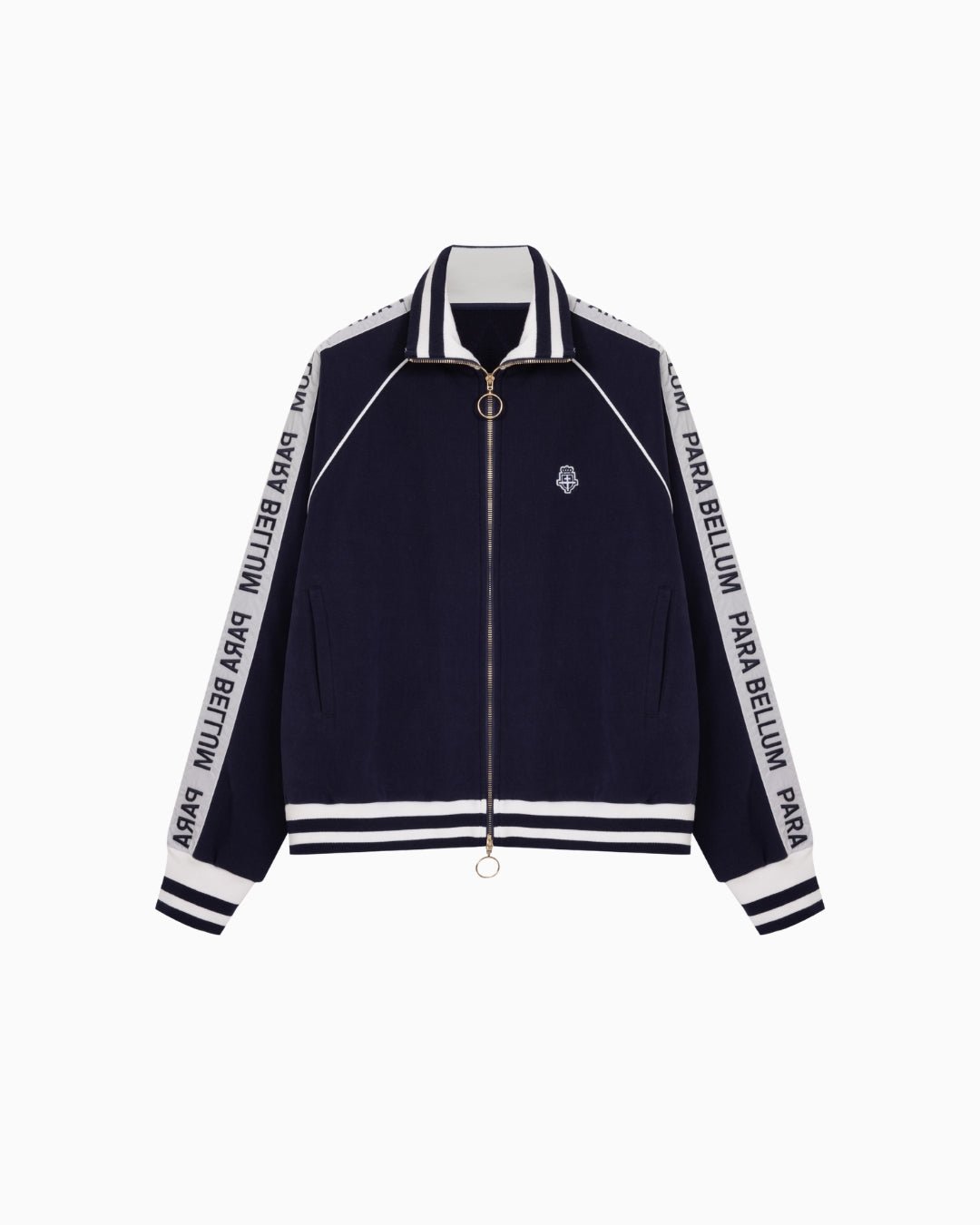 Veste de survêtement à bandes | Bleu nuit / Blanc