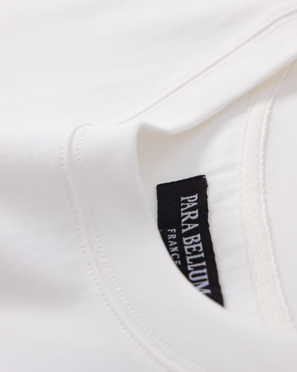 T-shirt avec étiquette tissée Patriote | Blanc