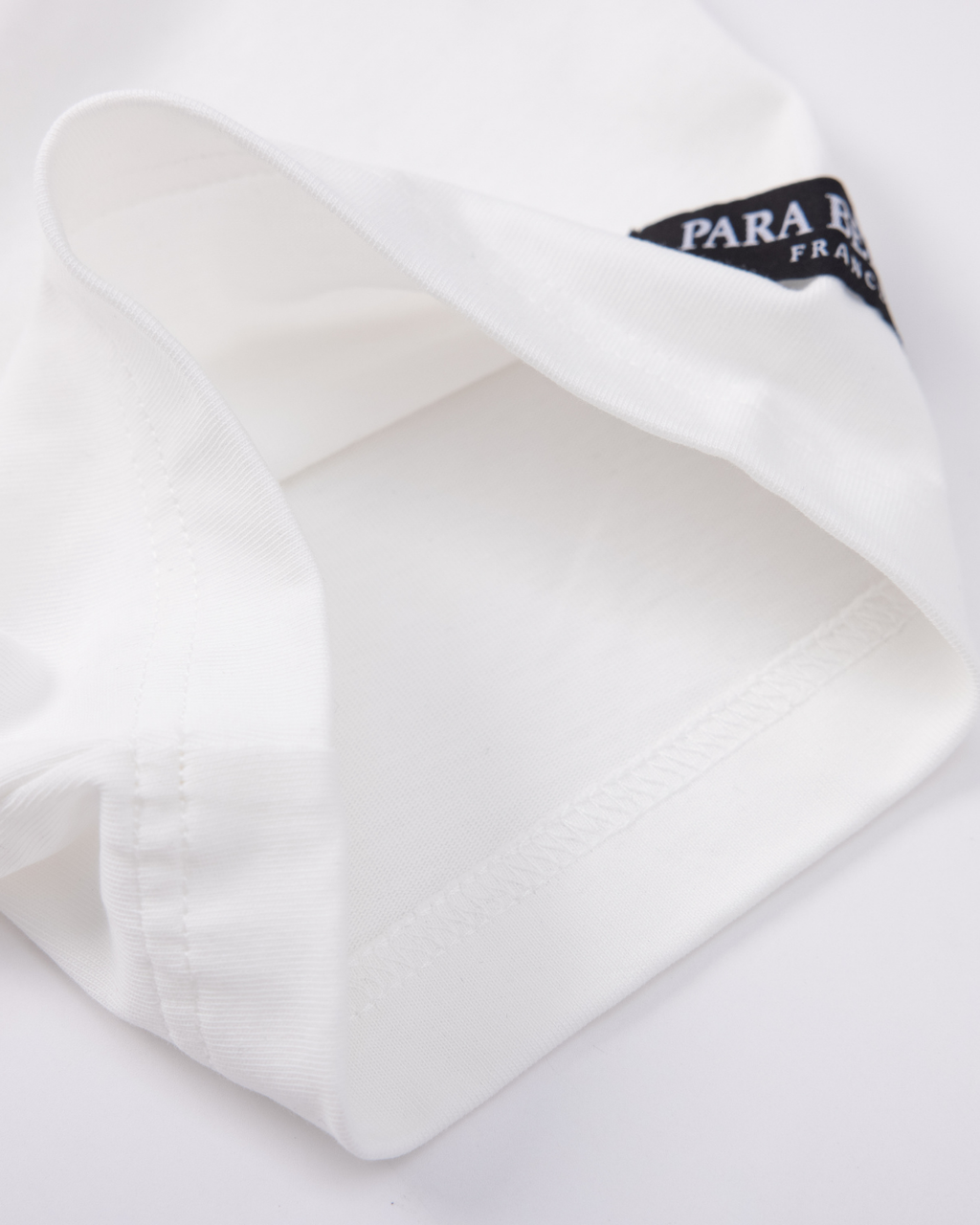 T-shirt avec étiquette tissée Patriote | Blanc