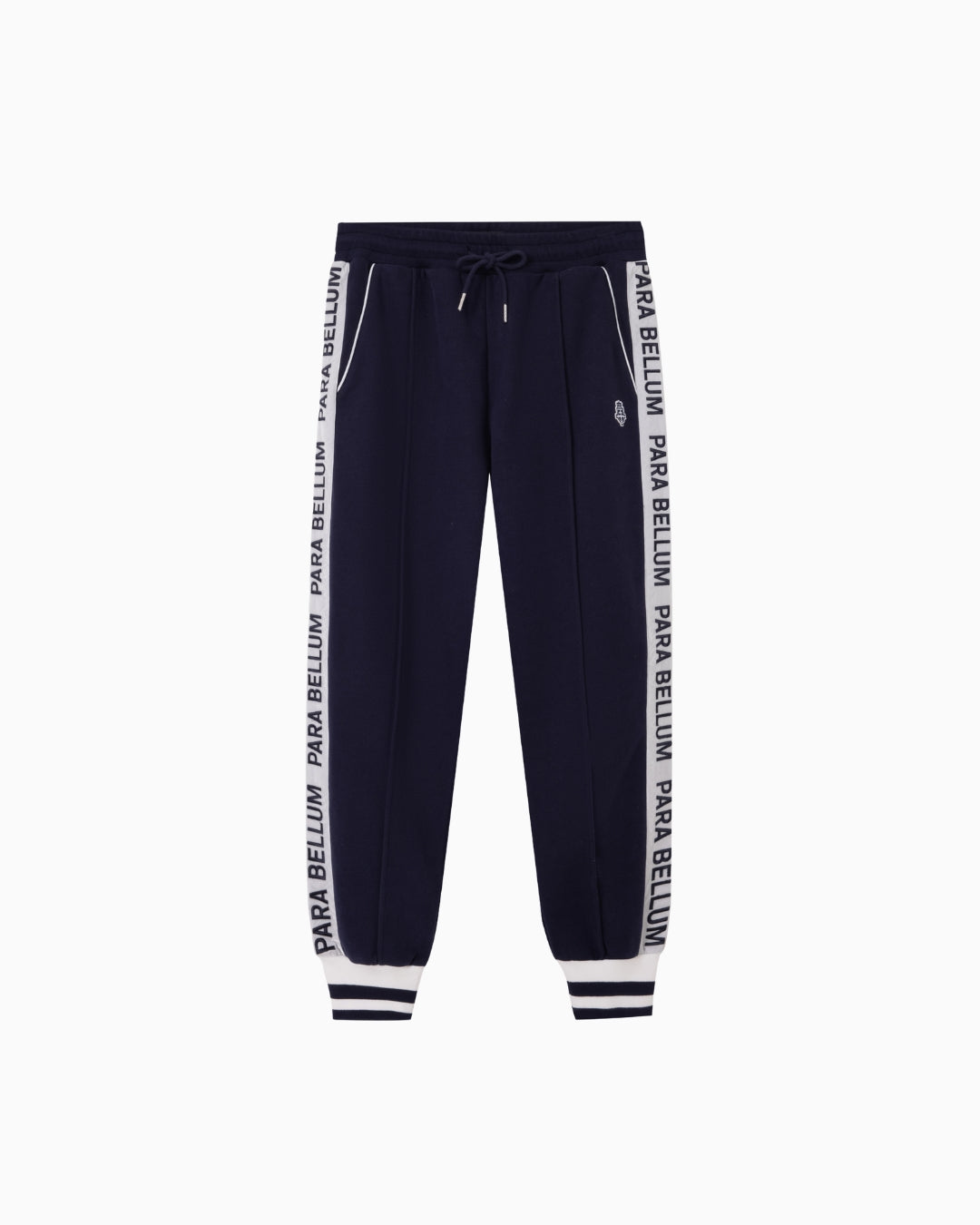Pantalon de survêtement à bandes | Bleu nuit / Blanc